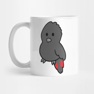 Cute Red Tailed Black Cockatoo Mug